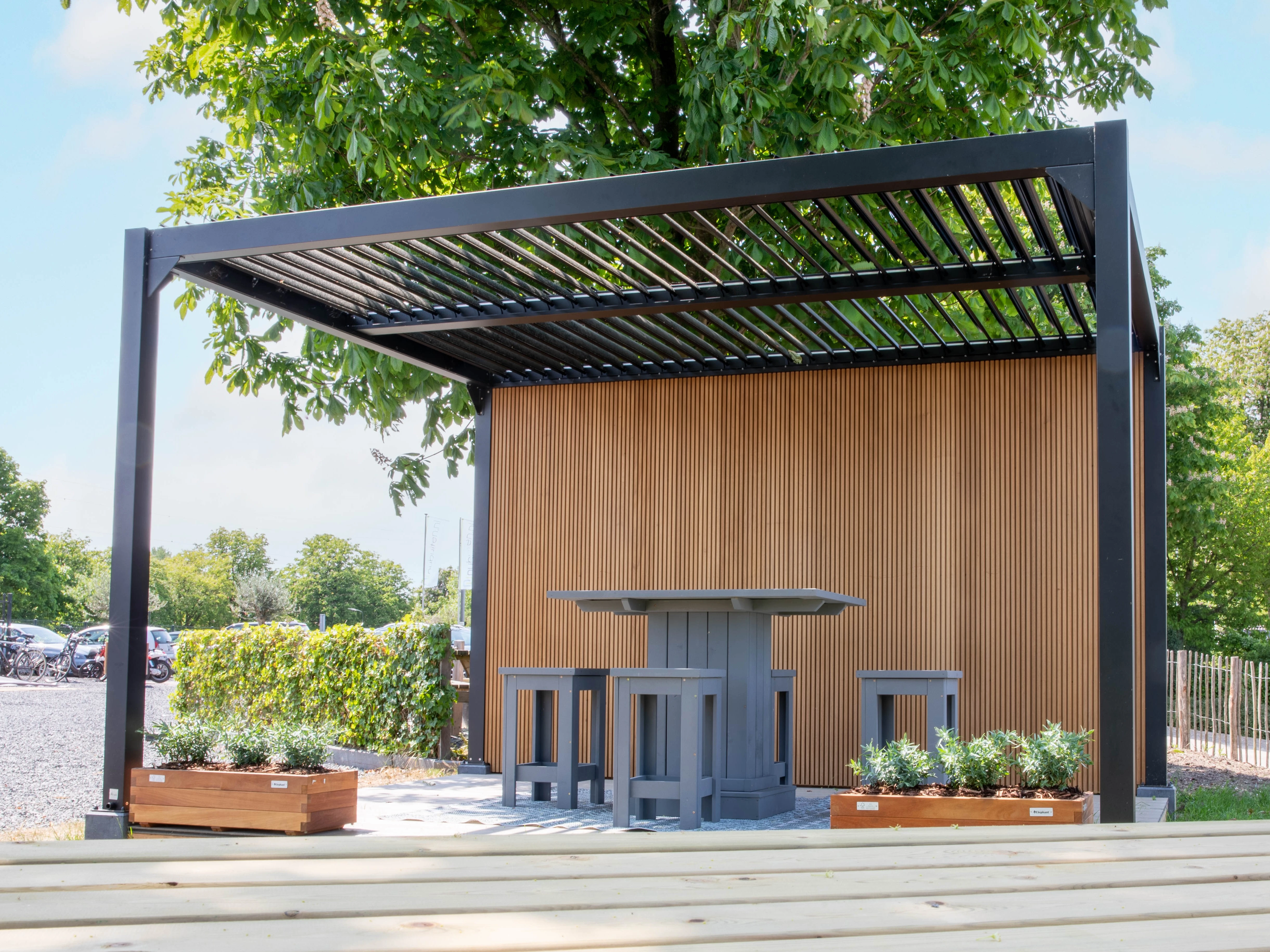 Thermowood Ayous Rhombusprofielplank Triple Rib 2.2 x 14.5 cm (22 x 145 mm) - Lengte 150 cm OP = OP - Afbeelding 2